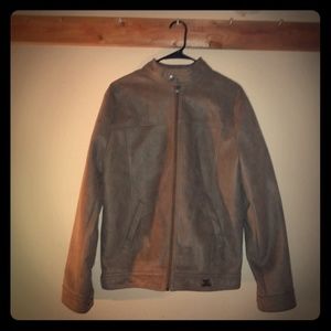 ae emporio collezione leather jacket